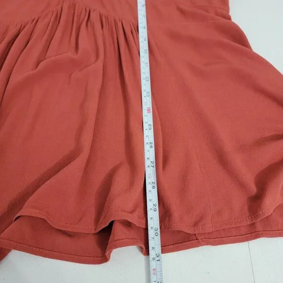 NWT Torrid Burnt Orange Esther Babydoll Top Sz 2X Long Sleeves V-Neck Flowy Fall - Picture 6 of 11